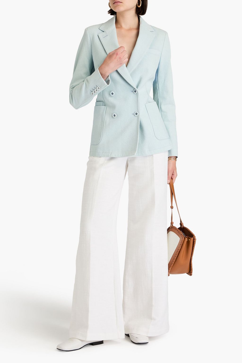 OFFICINE GÉNÉRALE Mathilde double-breasted denim blazer