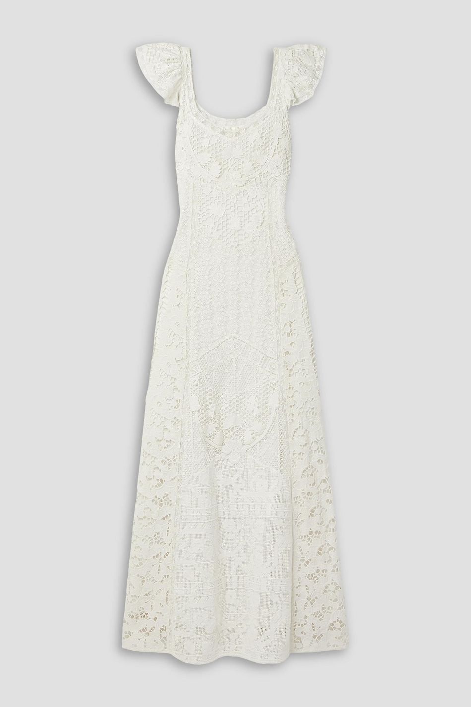 LOVESHACKFANCY Ilaria crocheted cottonlace maxi dress THE