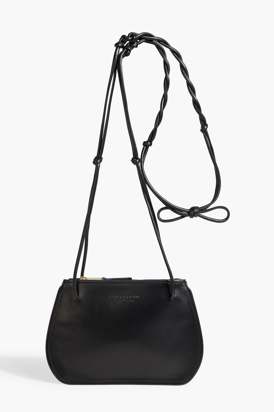 Philosophy Di Lorenzo Serafini Leather Shoulder Bag In Black