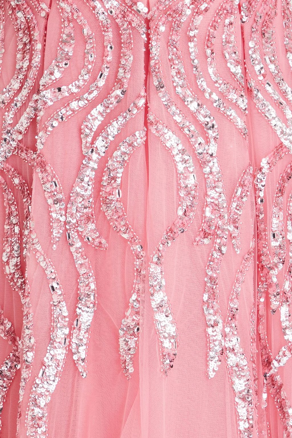 ZUHAIR MURAD 장식 디테일 튤 미디 드레스