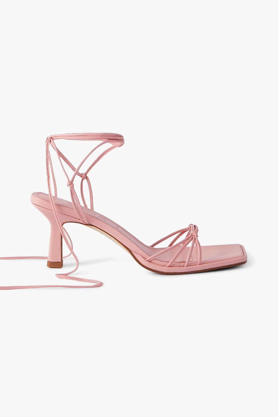 Aeyde Roda Leather Sandals In Baby Pink