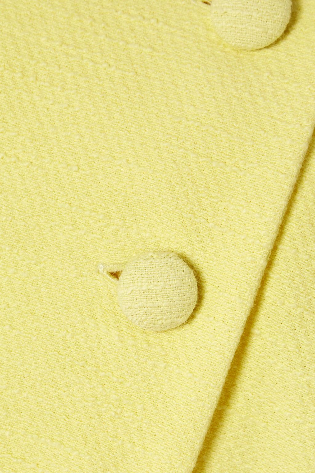 LISA MARIE FERNANDEZ Double-breasted gingham cotton-blend bouclé jacket