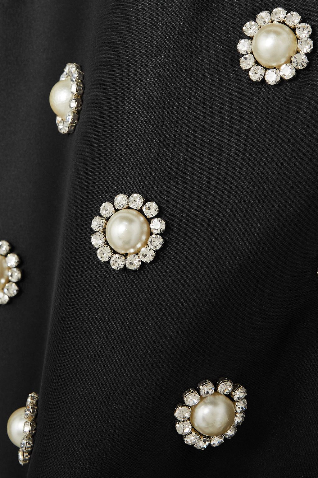 ALICE + OLIVIA فستان Athene قصير مزركش من ساتان دوشيس