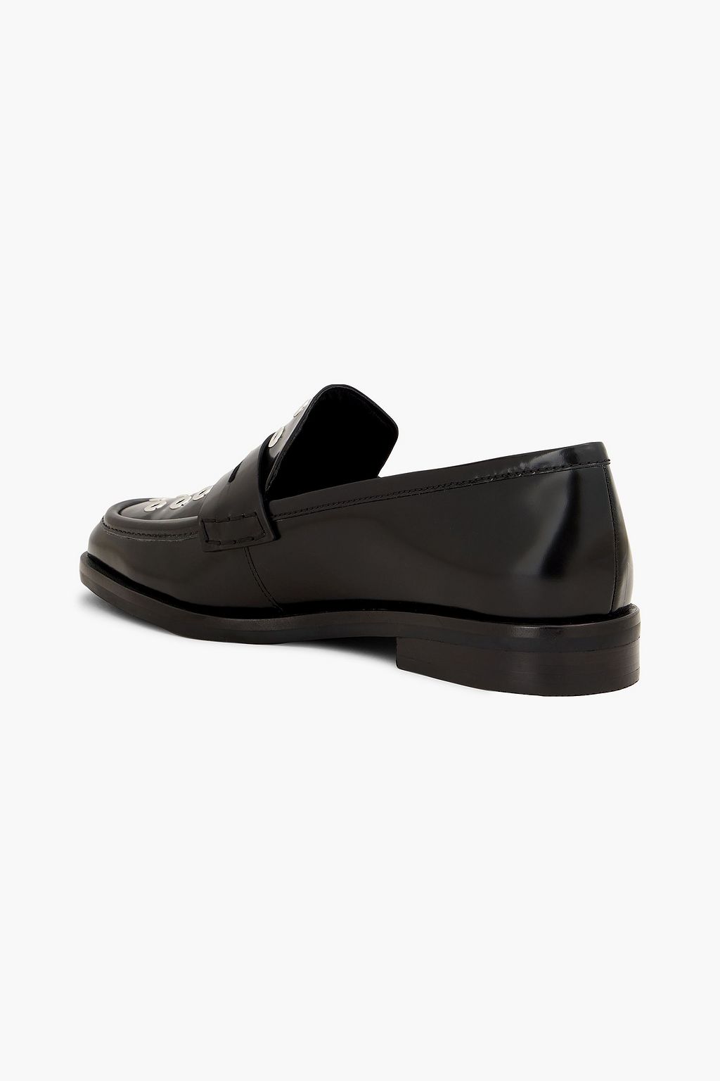 3.1 PHILLIP LIM حذاء لوفر Alexa من الجلد مزين بحلقات معدنية