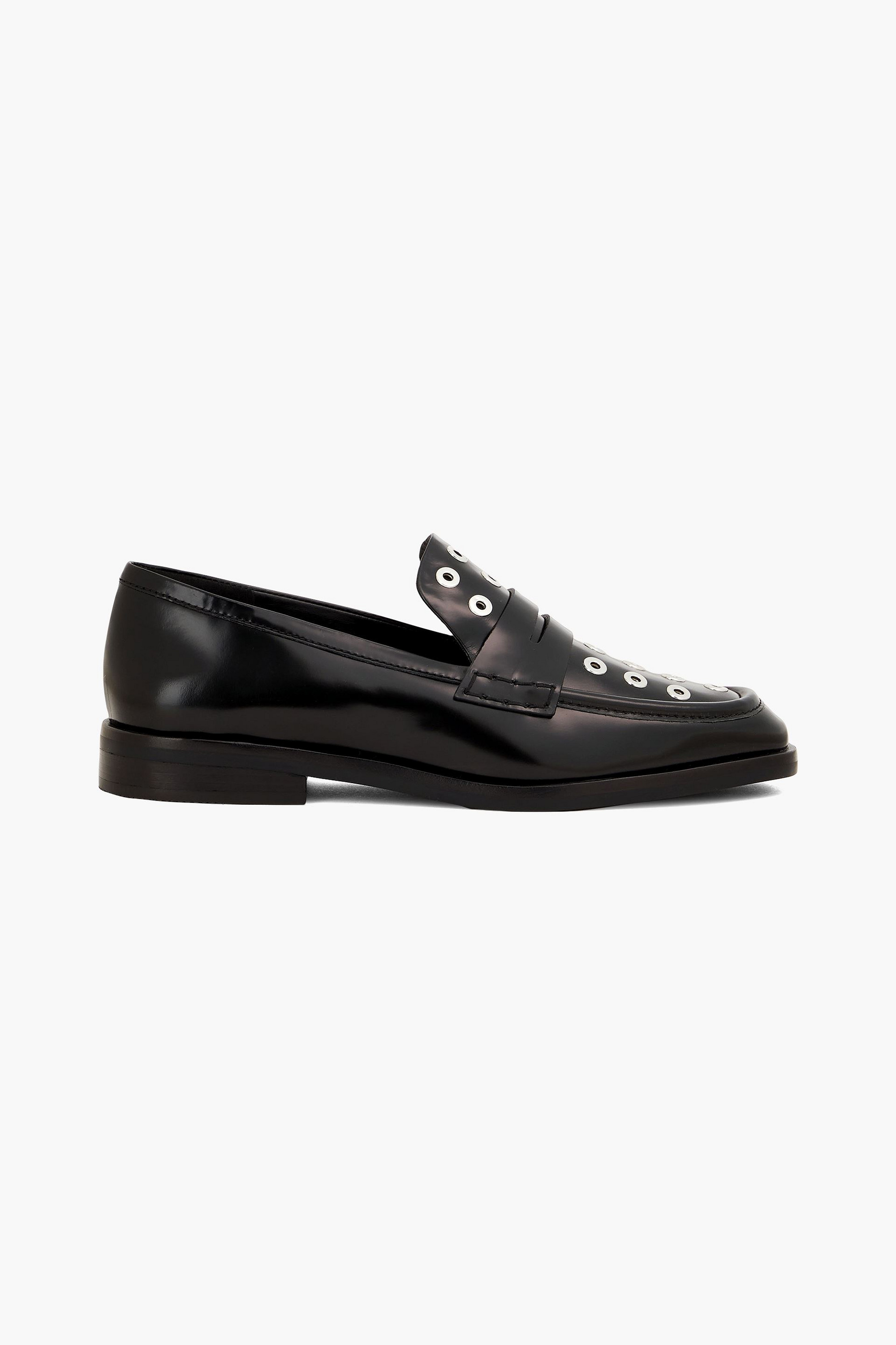 3.1 Phillip Lim Alexa eyelet-embellished leather loafers