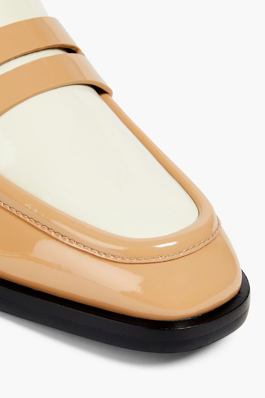 3.1 PHILLIP LIM حذاء لوفر Alexa من الجلد اللامع بلونين