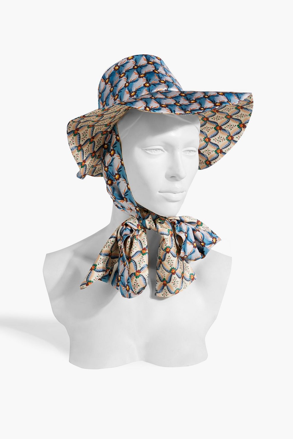 ETRO Floral-print silk-twill sunhat
