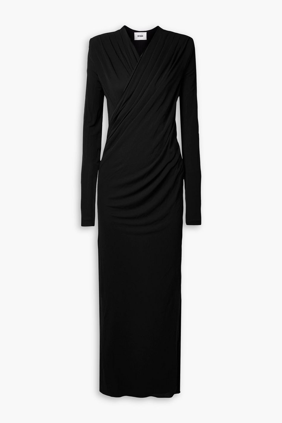 INTERIOR The Sloan draped crepe maxi dress THE