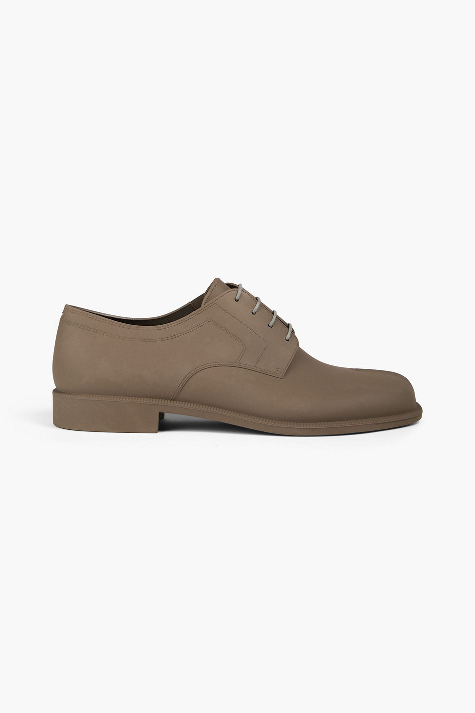 Maison Margiela Tabi Split-toe Leather Brogues In Brown