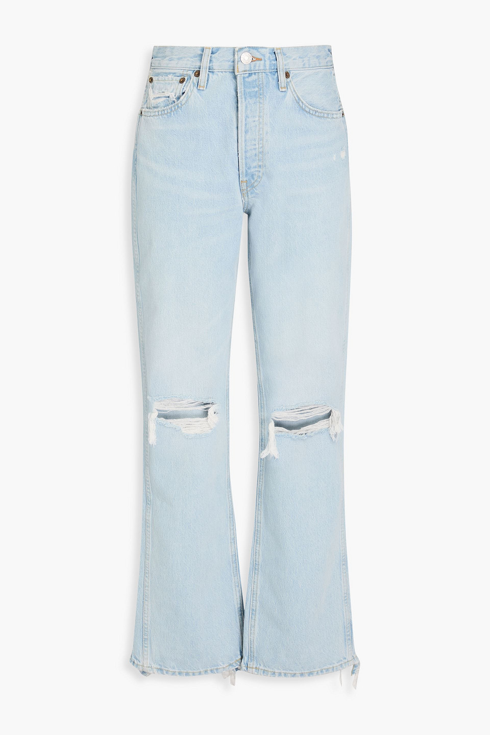 90s high-rise straight-leg jeans
