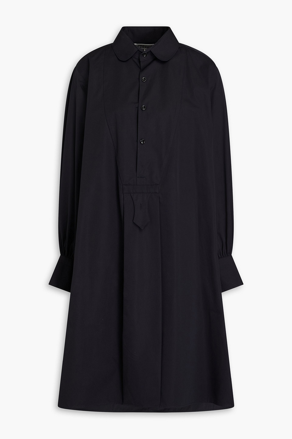 Maison Margiela Cotton-poplin Shirt Dress In Blue