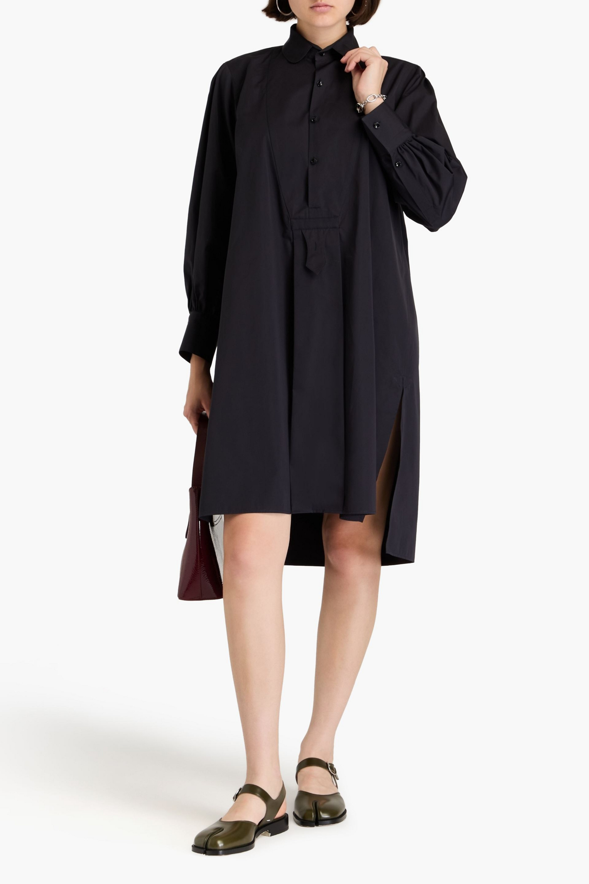 Maison Margiela Cotton-poplin shirt dress
