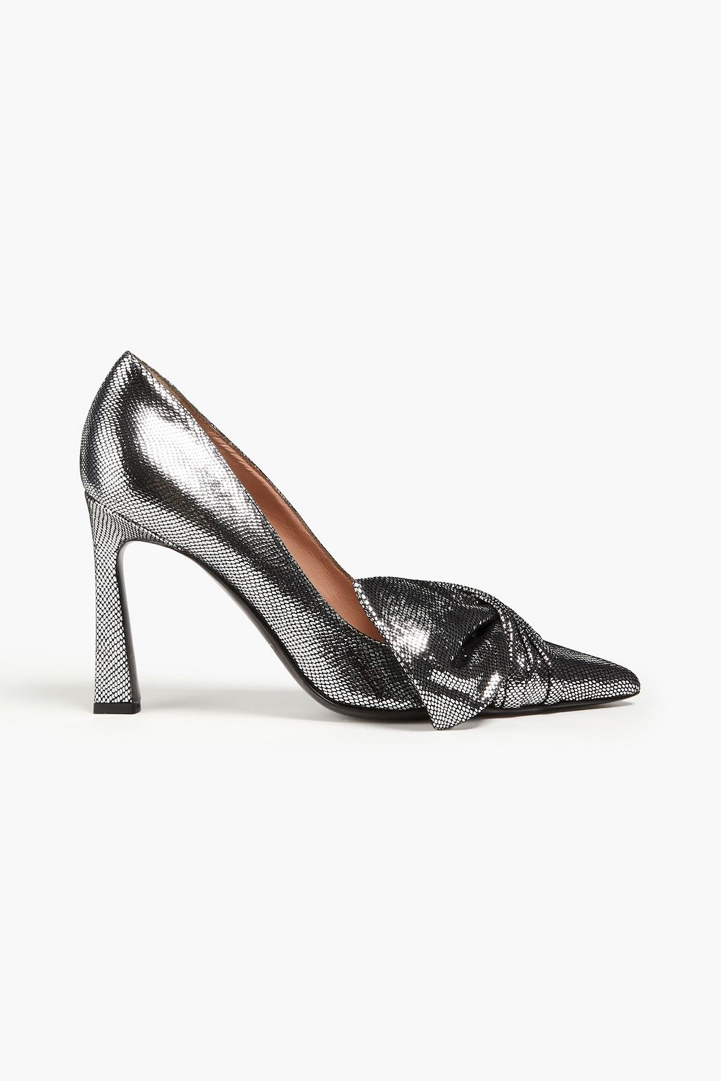 ALBERTA FERRETTI Metallic snake effect leather pumps THE OUTNET