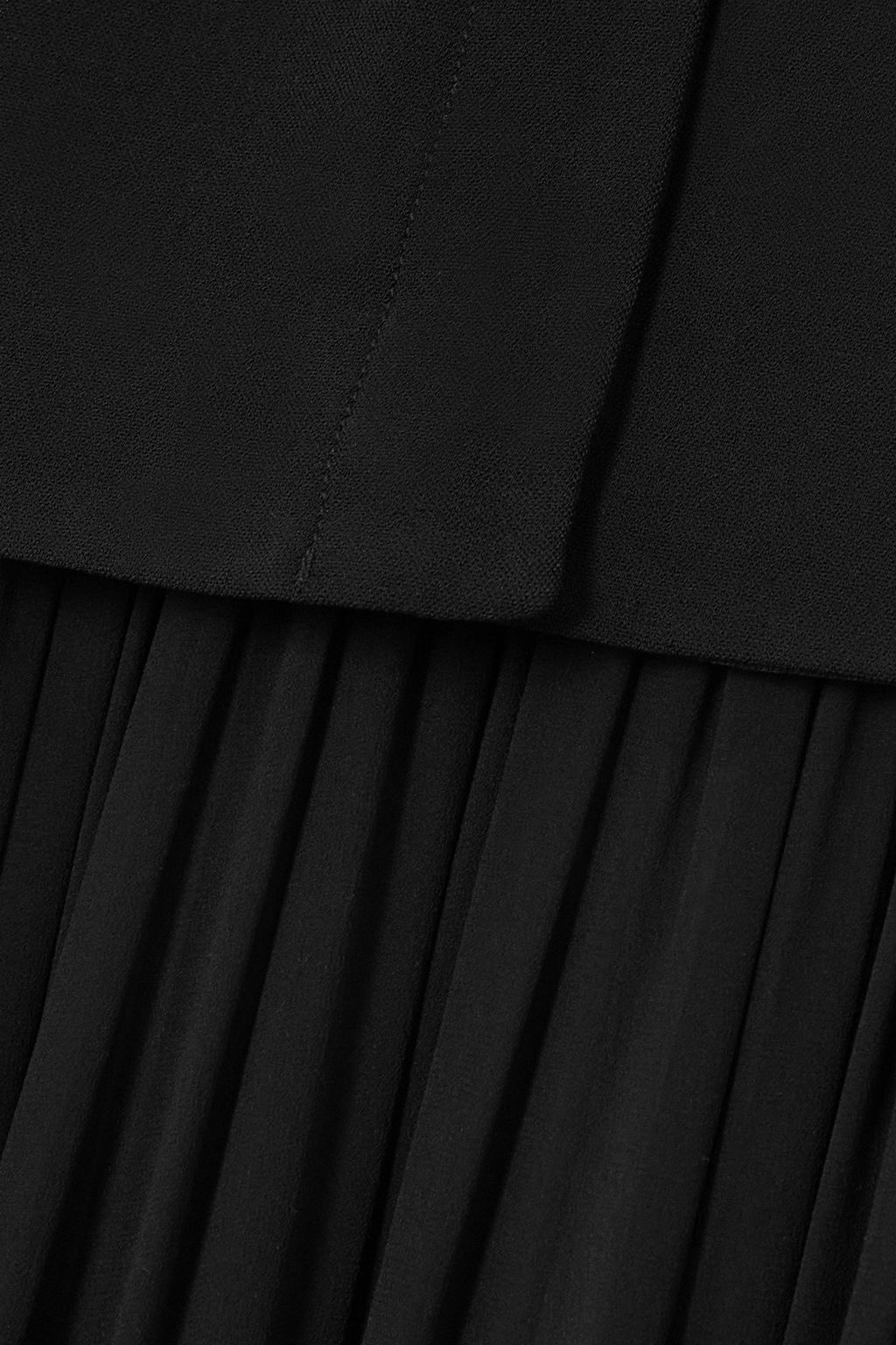 PROENZA SCHOULER Layered embellished crochet-trimmed silk-chiffon and crepe maxi skirt