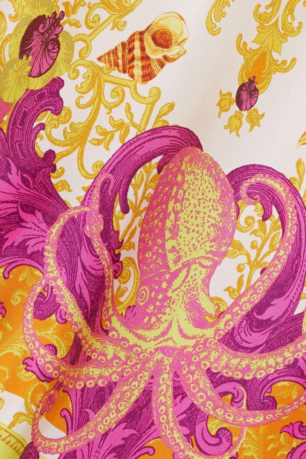 CAMILLA Embellished printed silk-twill maxi dress