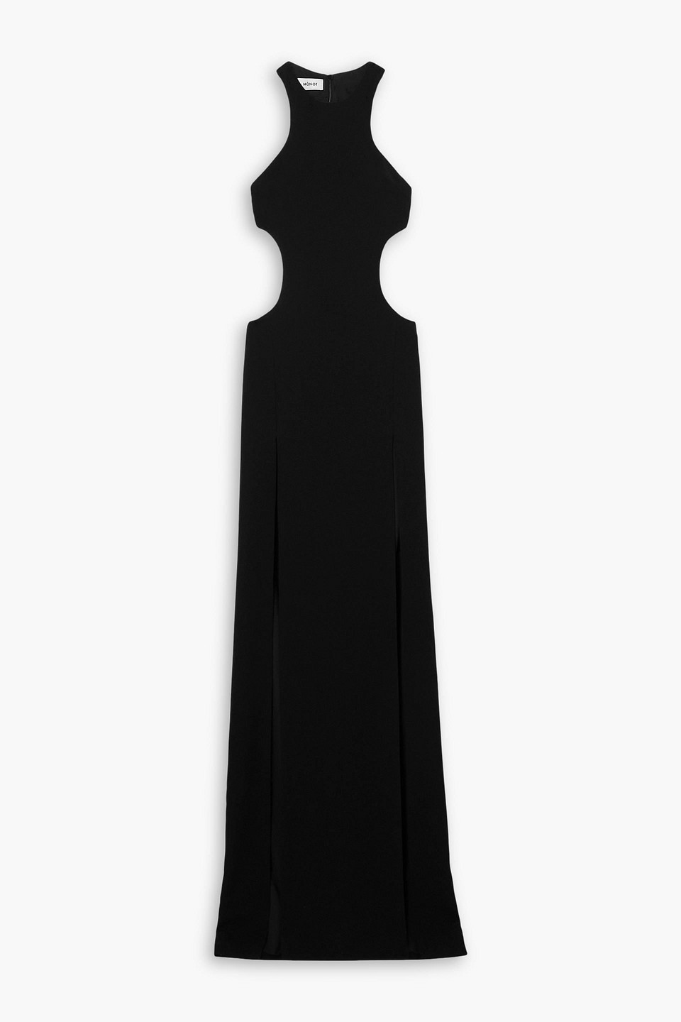 Monot Cutout Crepe Maxi Dress In Black