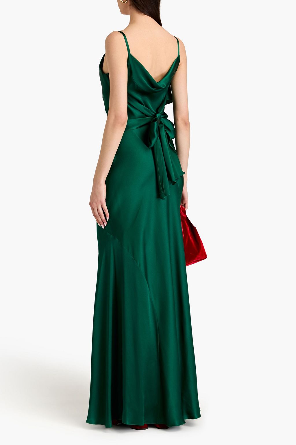 ALBERTA FERRETTI Draped satin gown