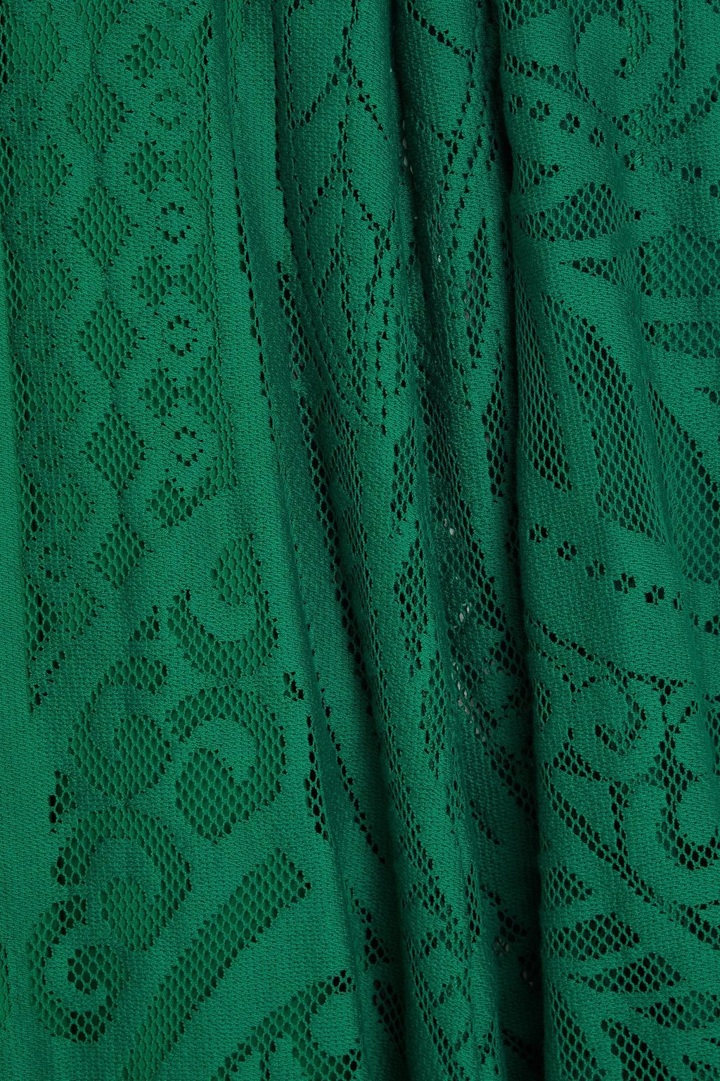 ALBERTA FERRETTI 코튼 혼방 레이스 플리츠 가운