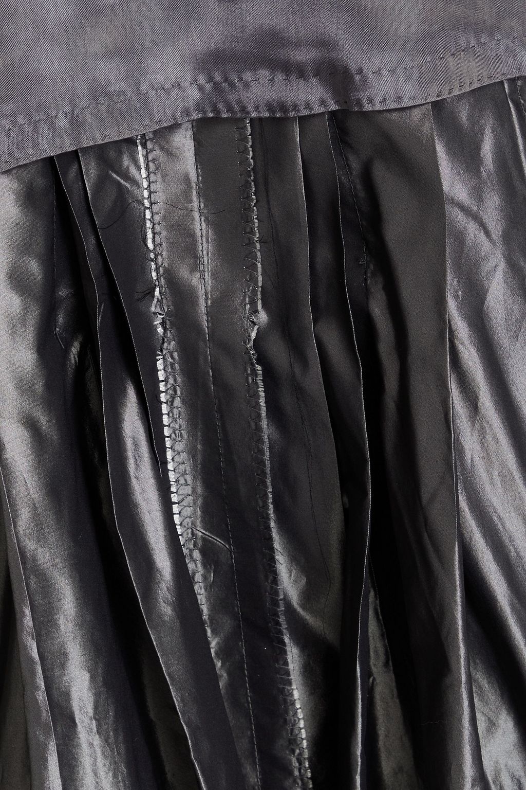 MAISON MARGIELA Pleated silk-taffeta midi dress