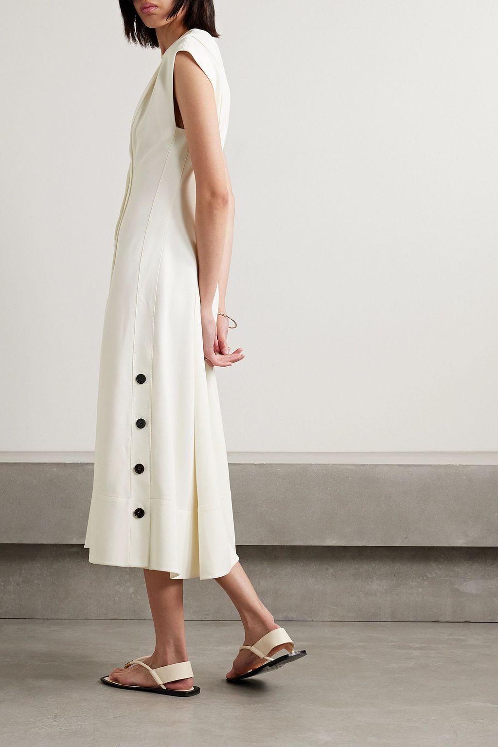 PROENZA SCHOULER Pleated crepe midi dress
