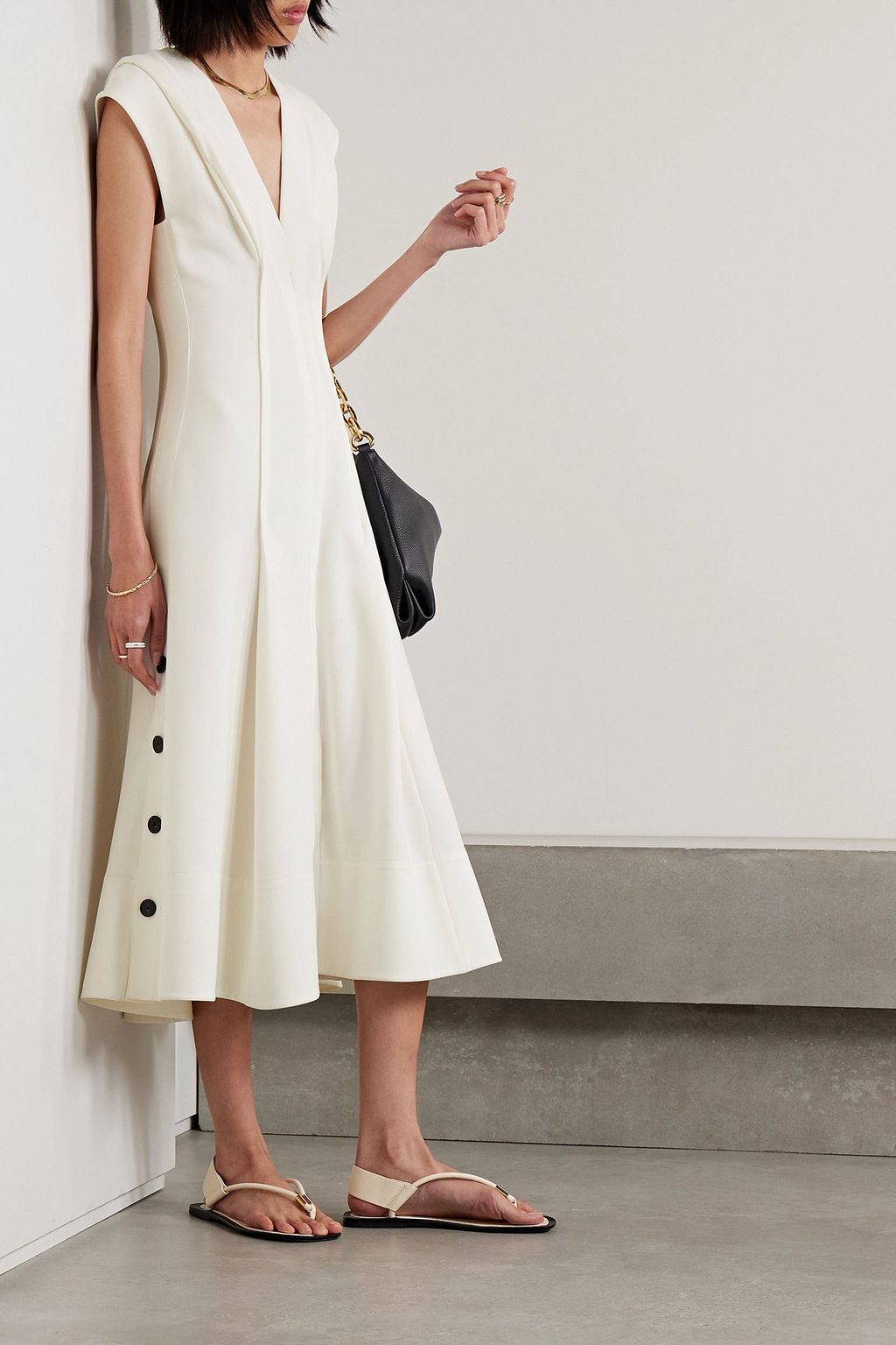 PROENZA SCHOULER Pleated crepe midi dress