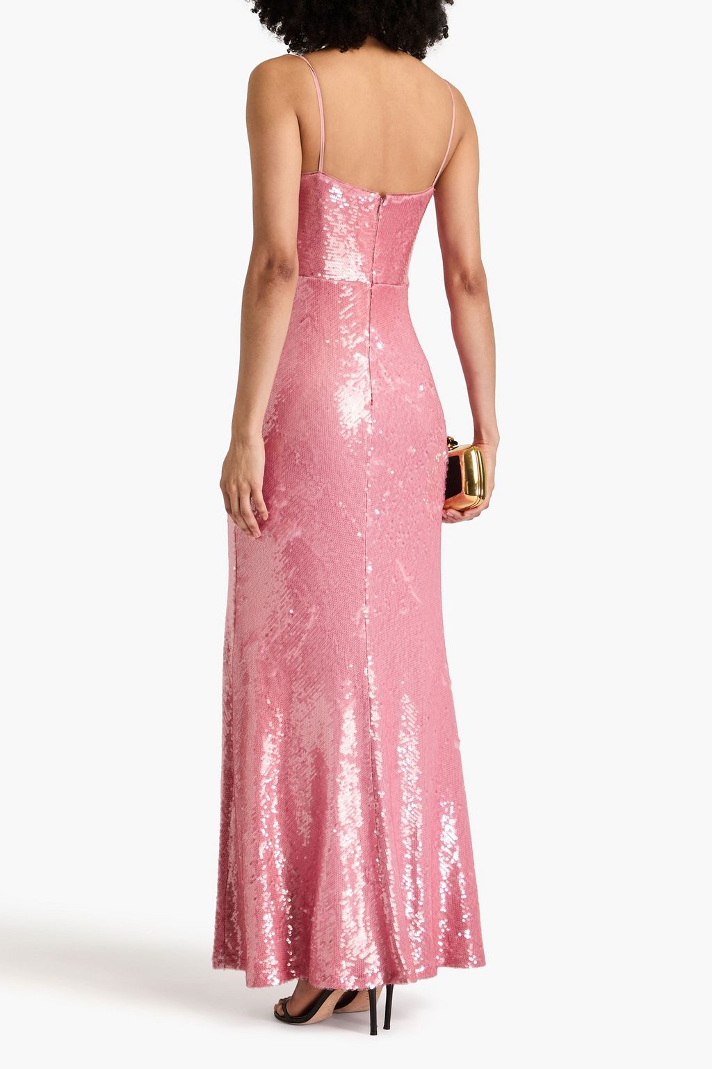 ML MONIQUE LHUILLIER Marisol sequined jersey gown