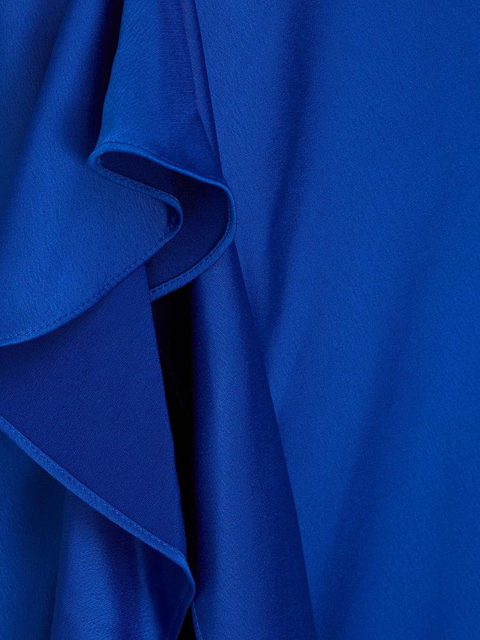 ashlynn ruffled satin-crepe gown