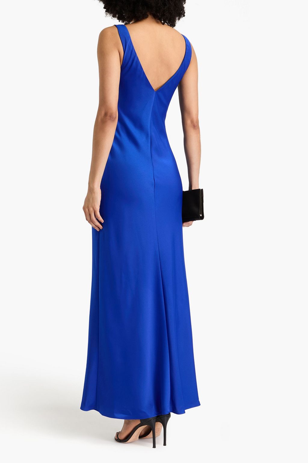 ML MONIQUE LHUILLIER Ashlynn ruffled satin-crepe gown