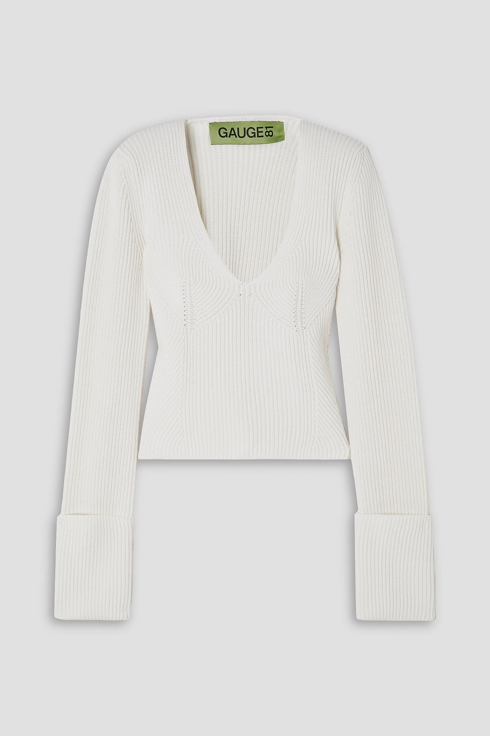 Gauge81 Tashir Ribbed Wool Sweater In Ivory