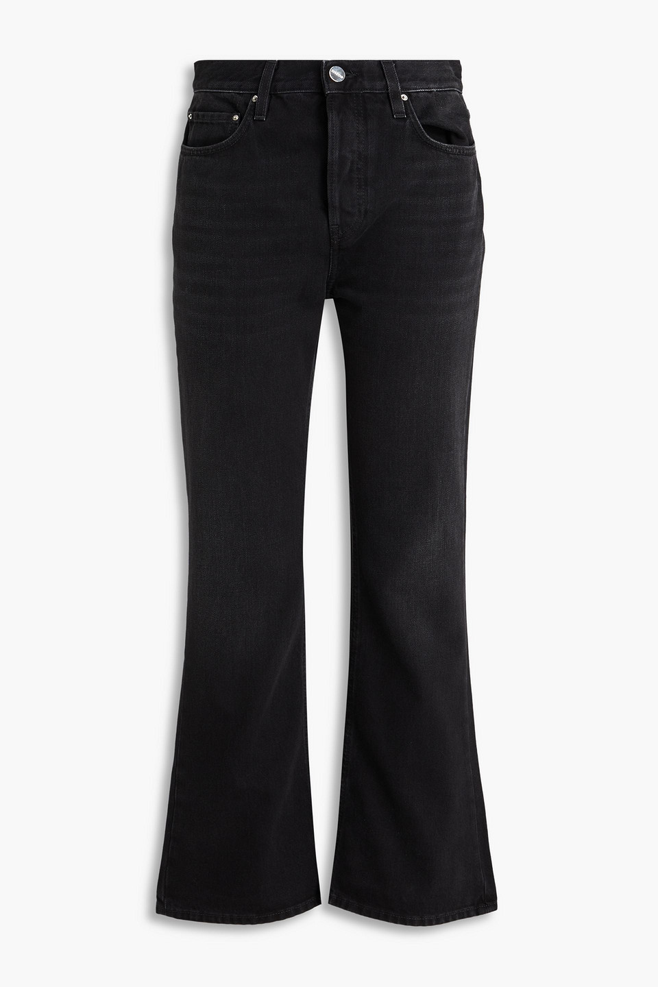 Totême High-rise Kick-flare Jeans In Black