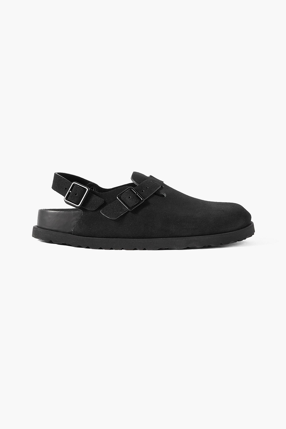Birkenstock Tokio Suede Clogs In Black