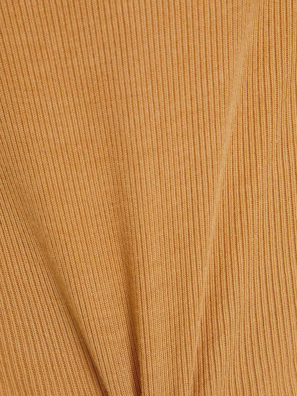 off-the-shoulder ribbed jersey midi dress