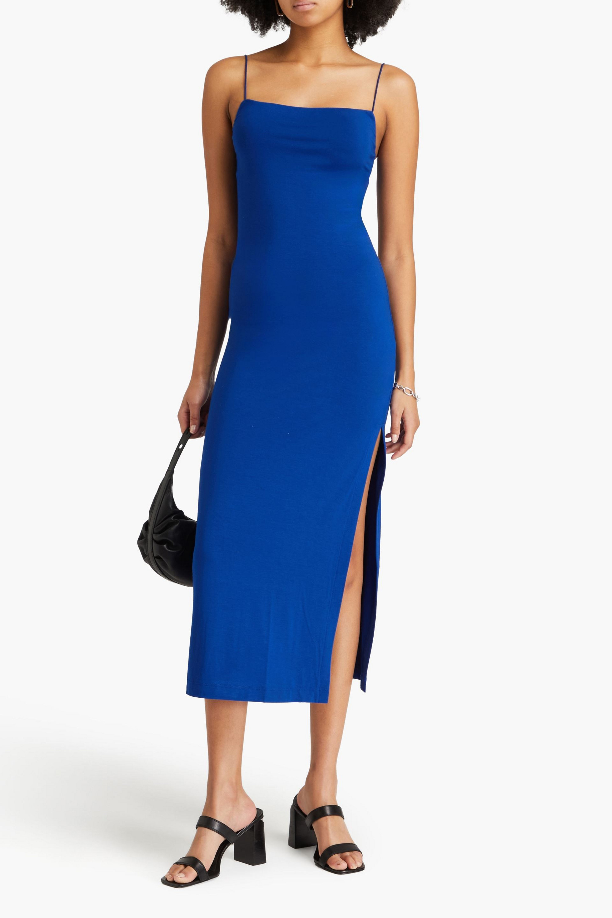 Enza Costa Jersey midi slip dress