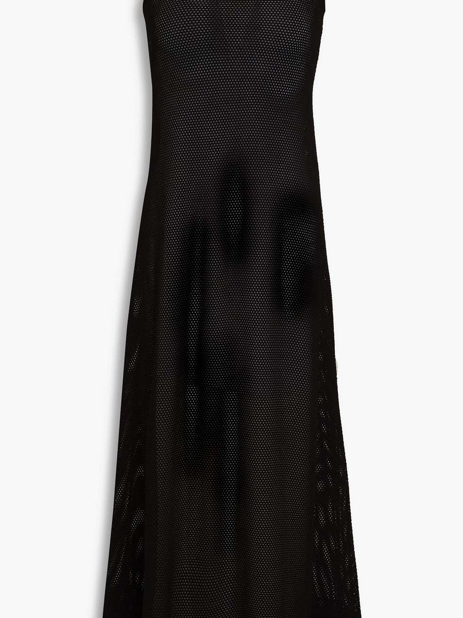 stretch cotton and modal-blend midi slip dress