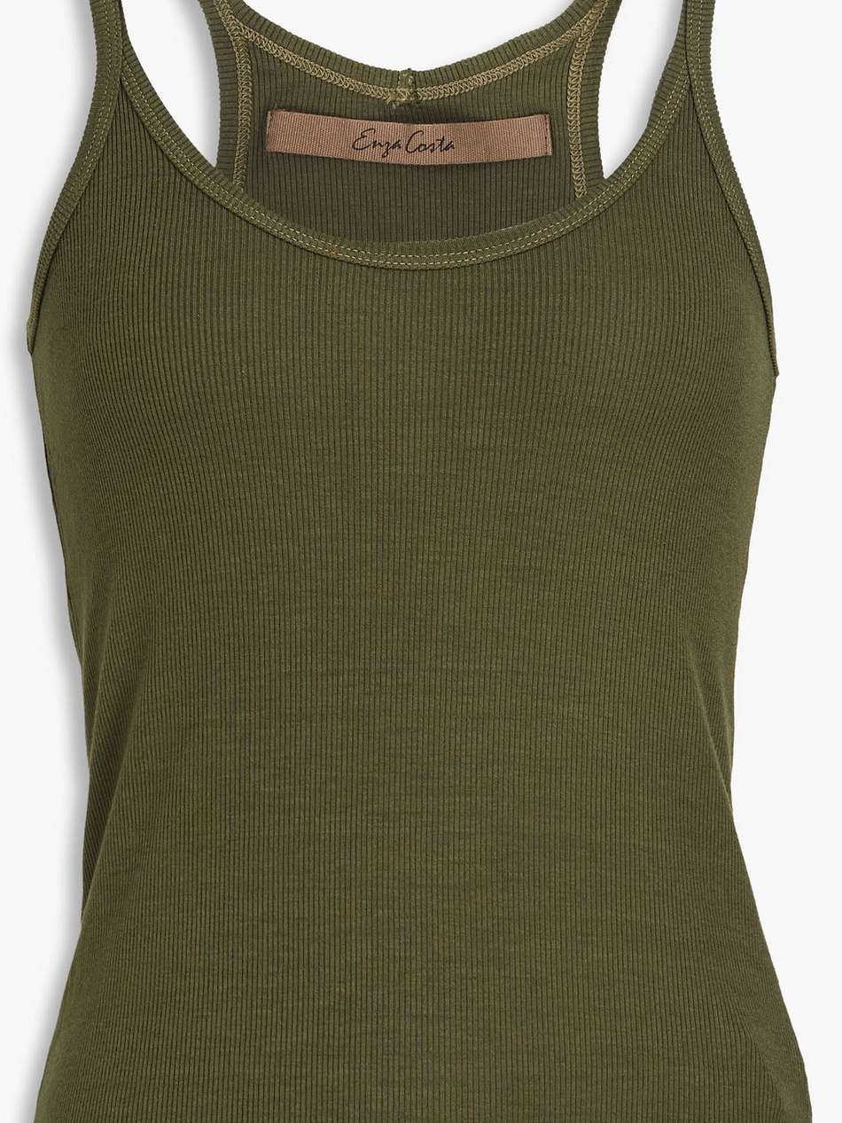 ribbed jersey tank