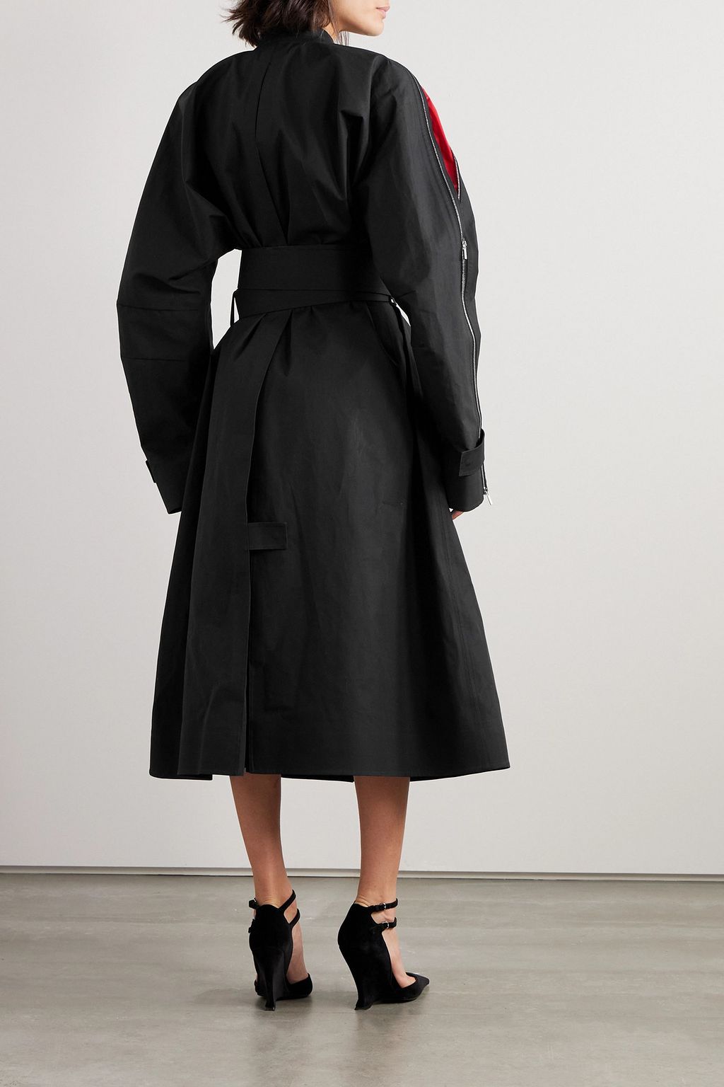 FERRAGAMO Zip-detailed cotton-blend trench coat