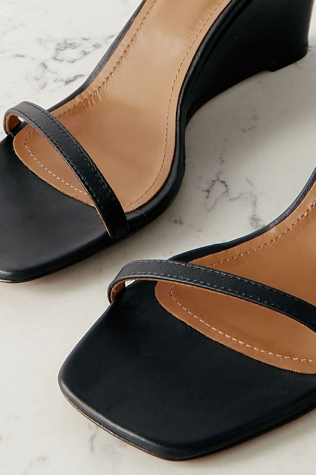 ATP ATELIER Morcone leather wedge sandals