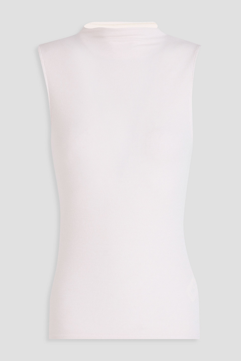 Enza Costa Ribbed-jersey Top In Ivory