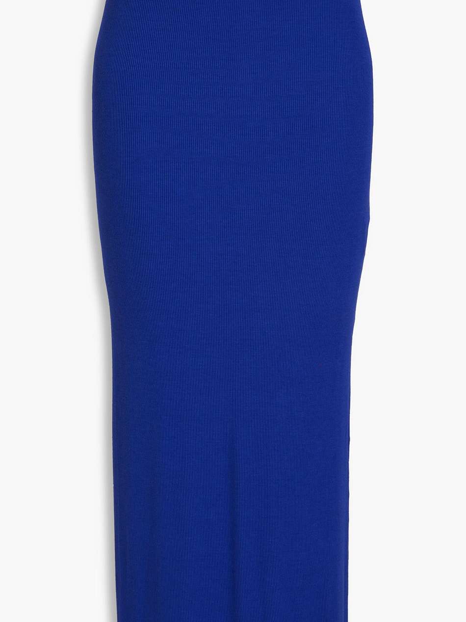 ribbed jersey midi skirt