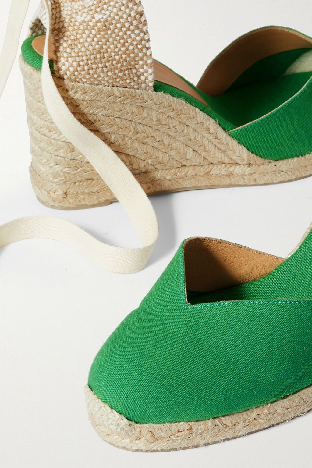 CASTAÑER Chiara 80 canvas wedge espadrilles