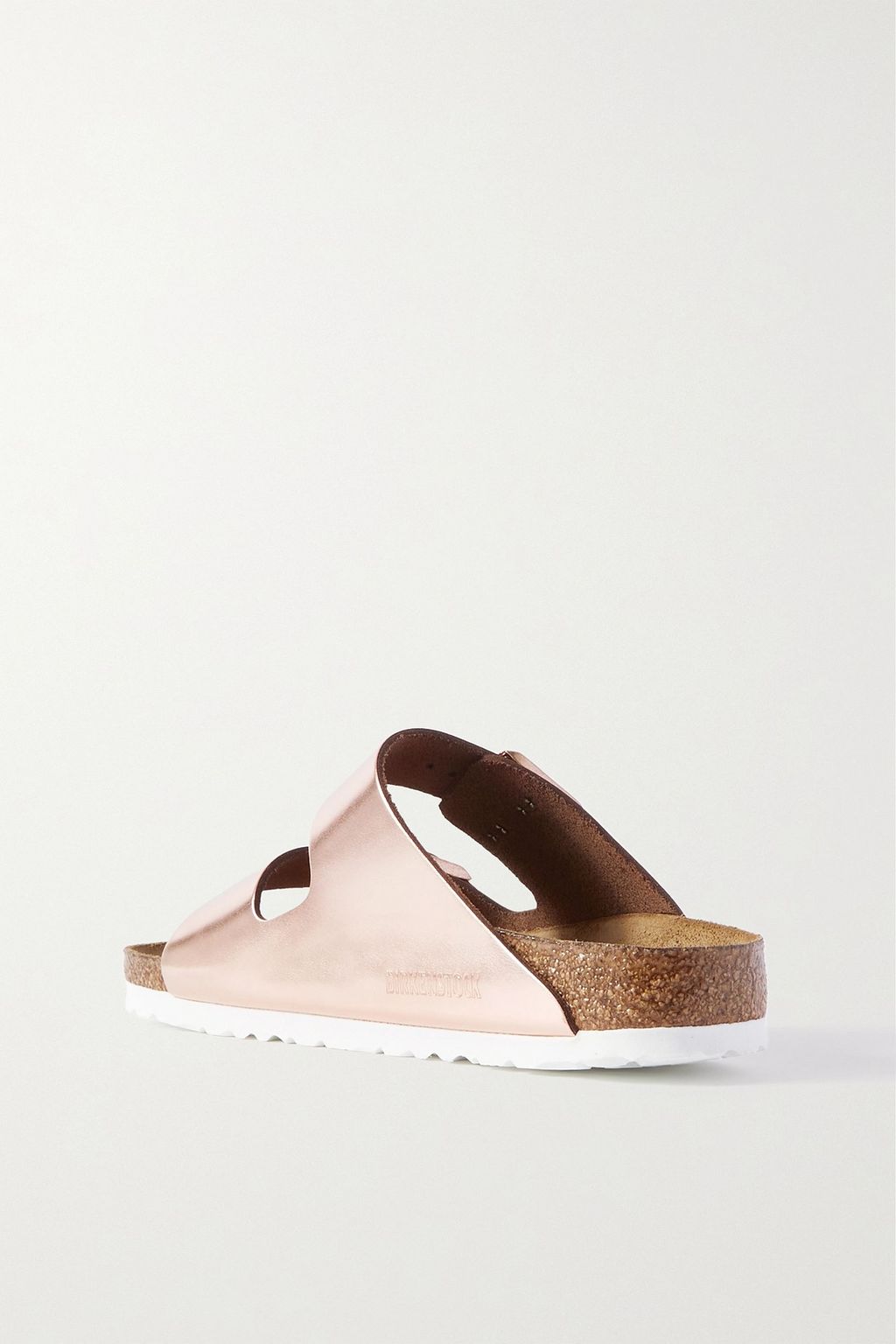BIRKENSTOCK صندل Arizona من الجلد بلمعة معدنية