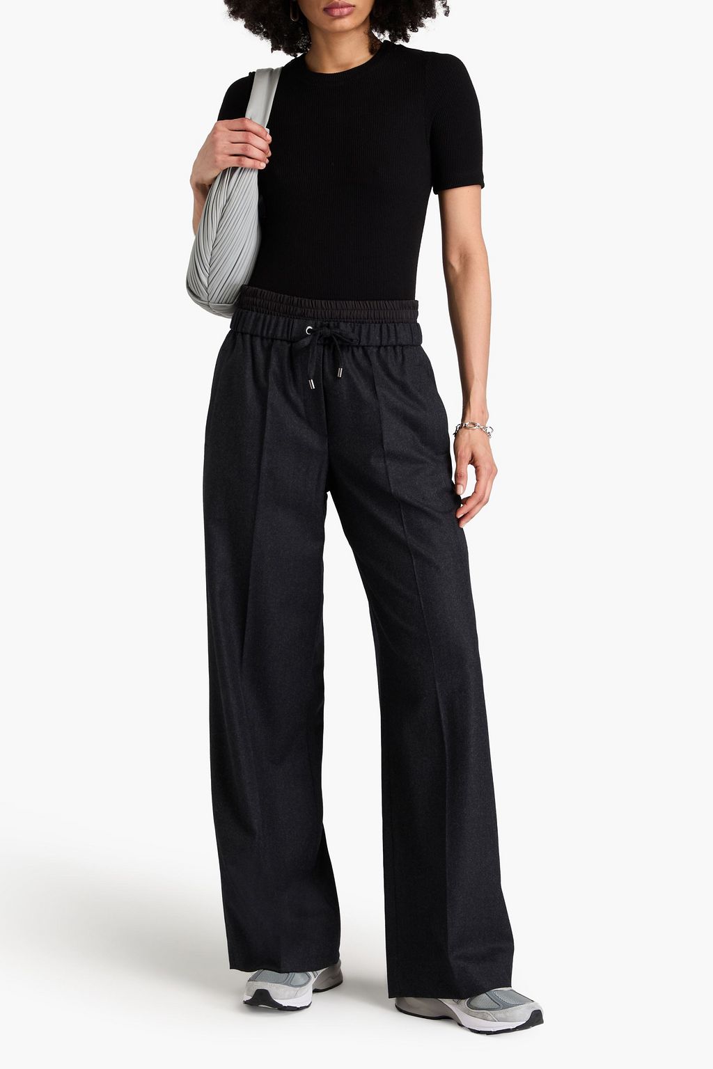 ENZA COSTA Ribbed jersey T-shirt