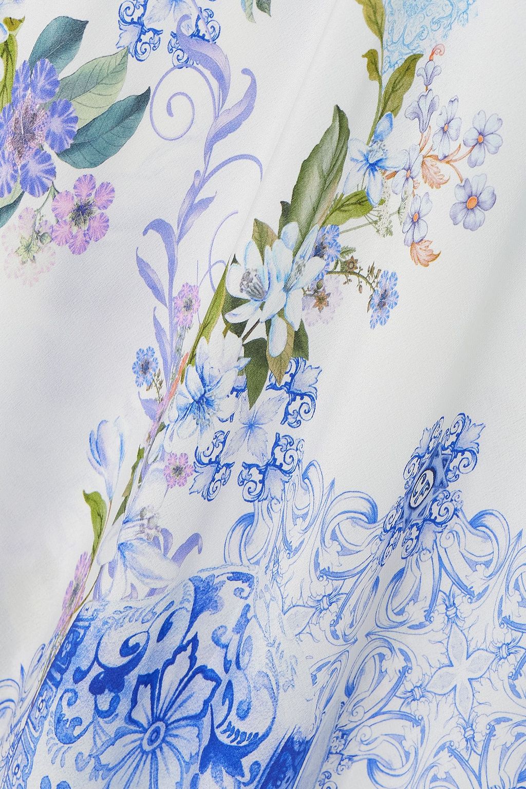 CAMILLA Embellished floral-print silk-georgette maxi dress