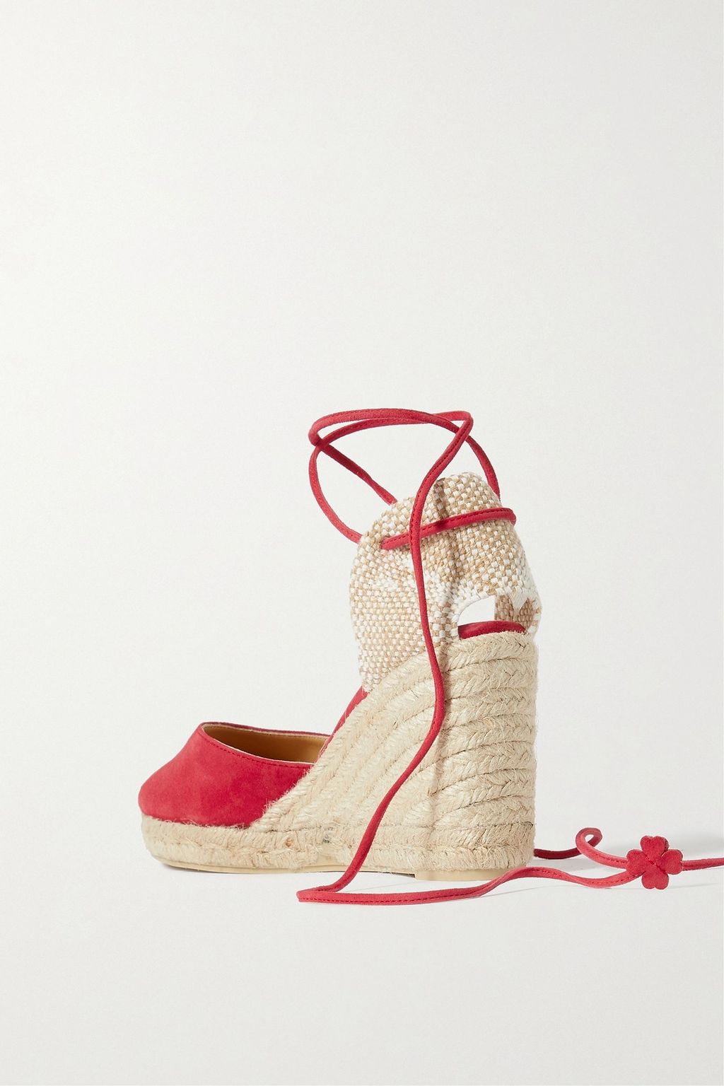 CASTAÑER Carina 80 suede wedge espadrilles