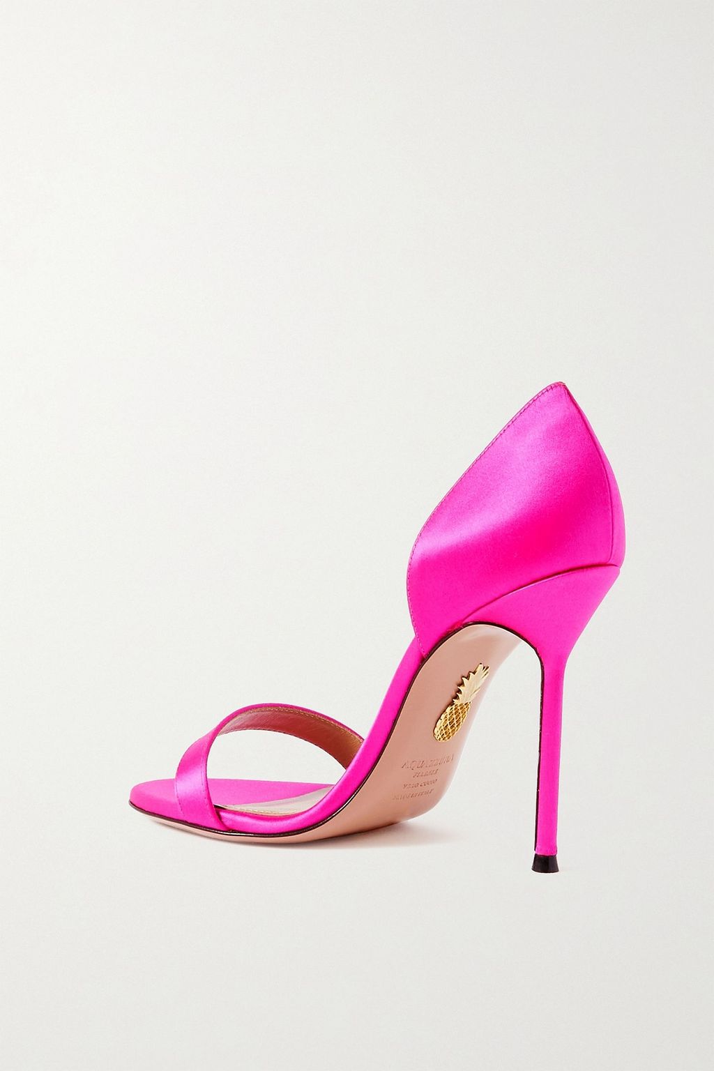AQUAZZURA Uptown 105 satin sandals