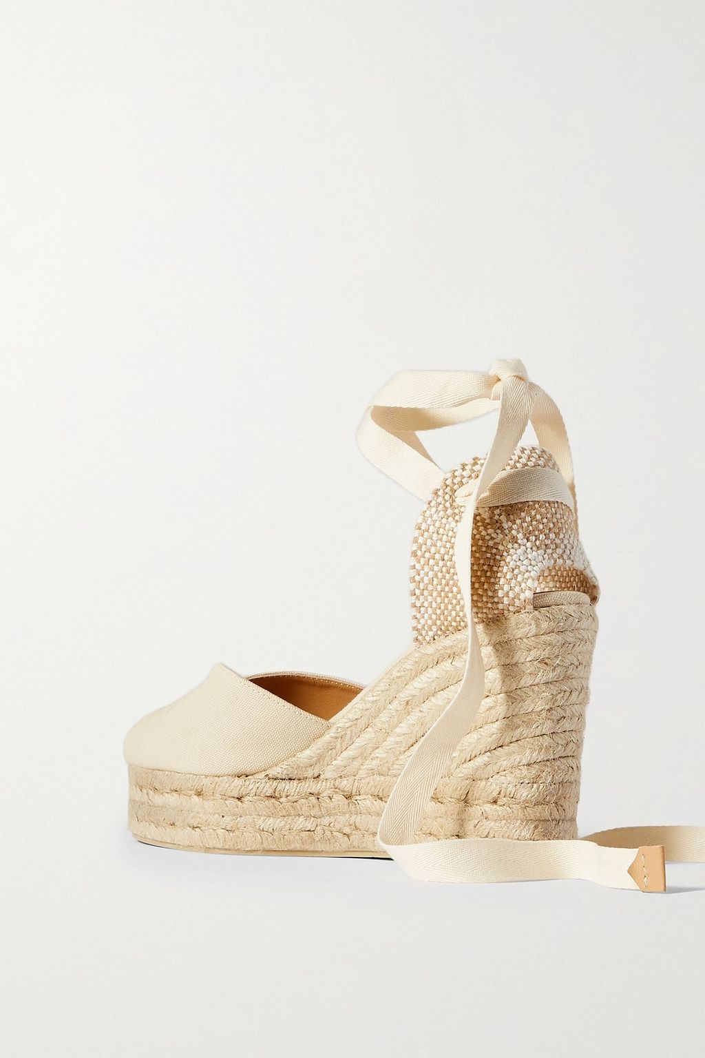 CASTAÑER Bilina 80 canvas wedge espadrilles