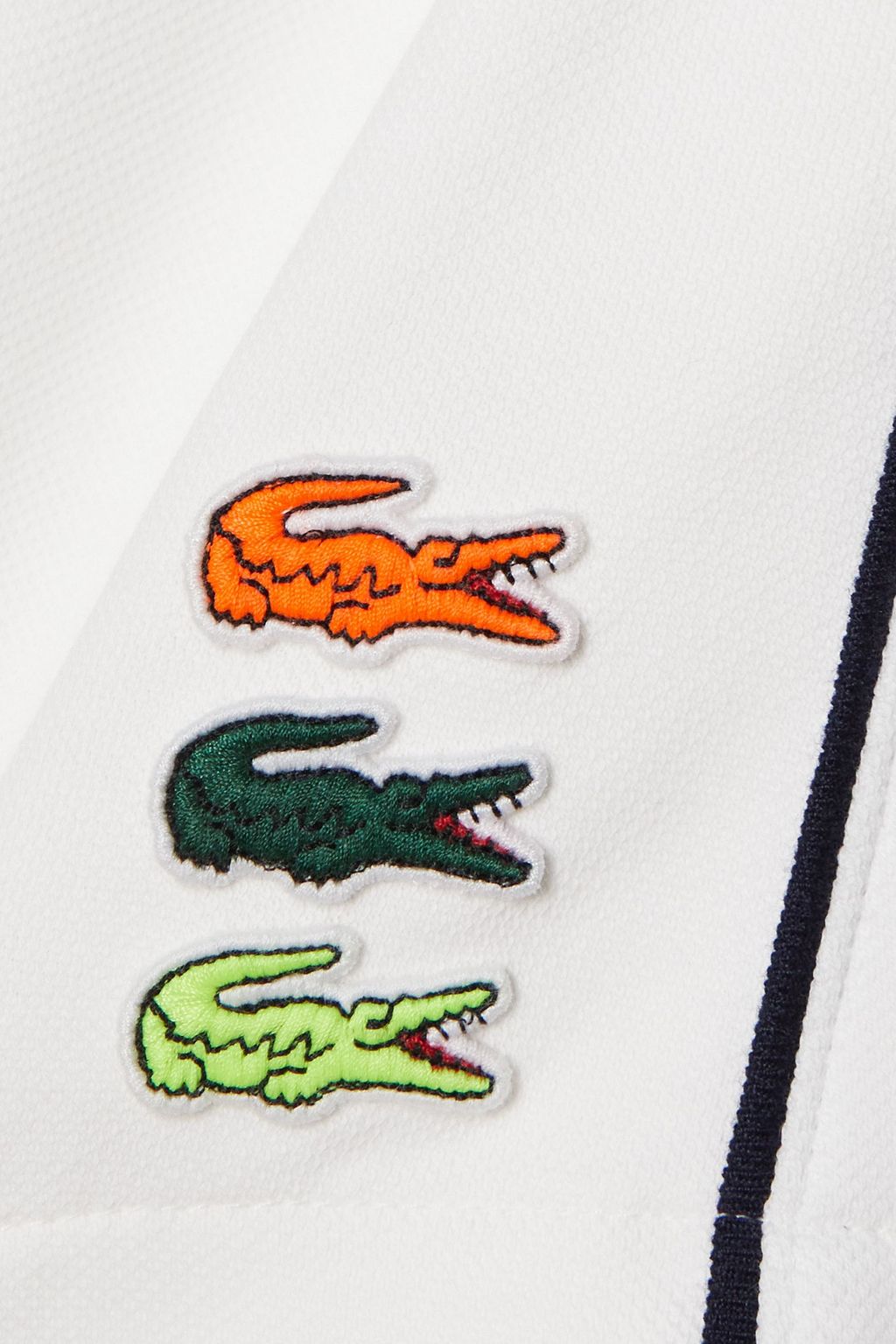 LACOSTE 스트라이프 코튼 혼방 피케 미니 스커트