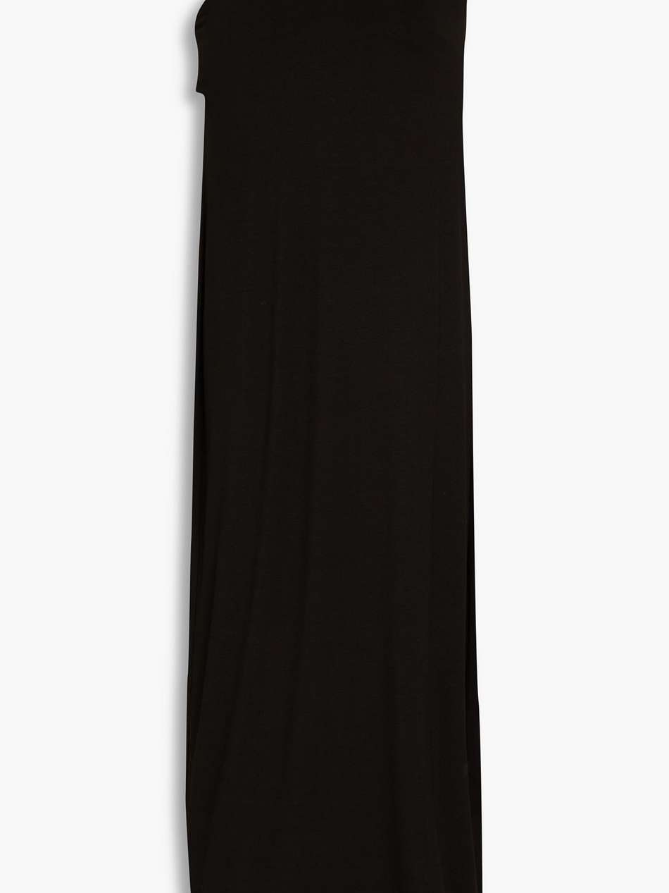one-shoulder stretch-jersey midi dress