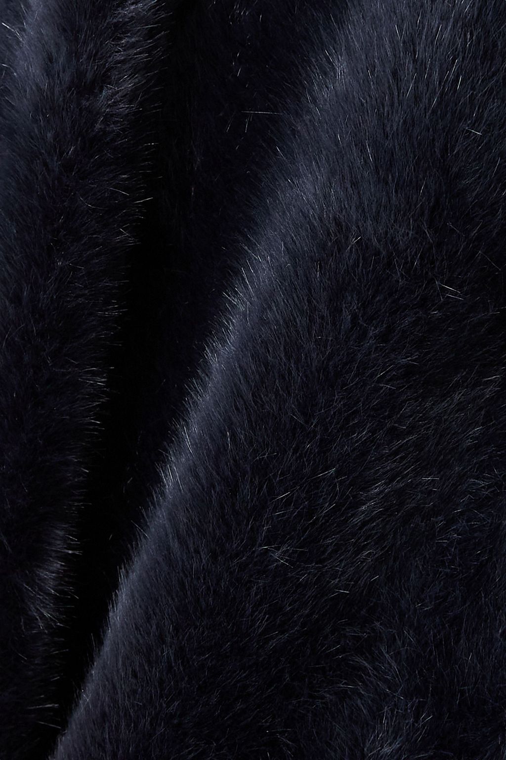 FAZ NOT FUR Belted faux fur coat