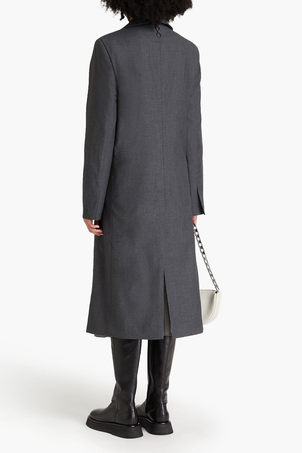 REMAIN BIRGER CHRISTENSEN معطف من التويل بصفين من الأزرار